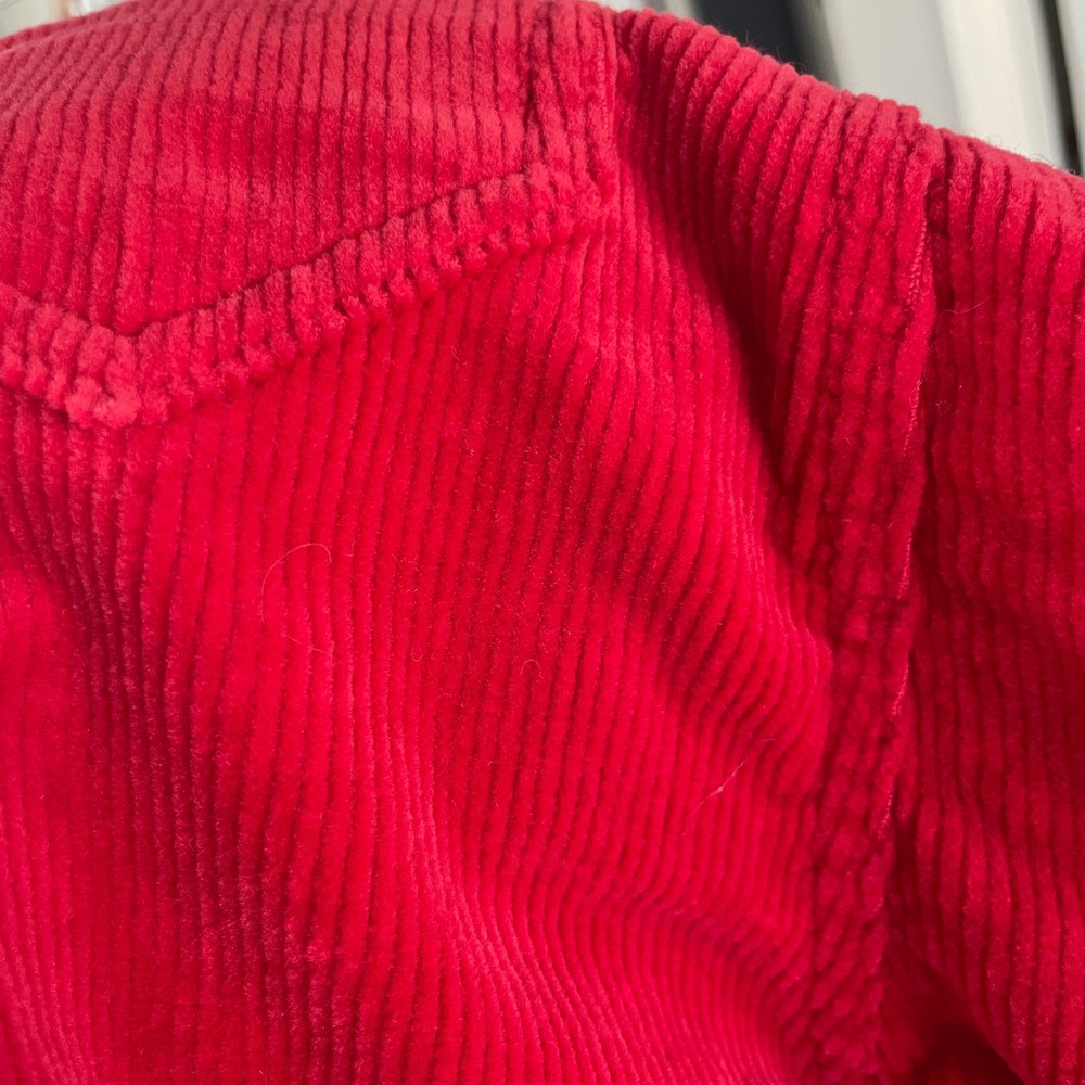Hanna Andersson Red Corduroy Overalls Kids 18-24 Months 80cm Bib Overalls - Picture 8 of 10